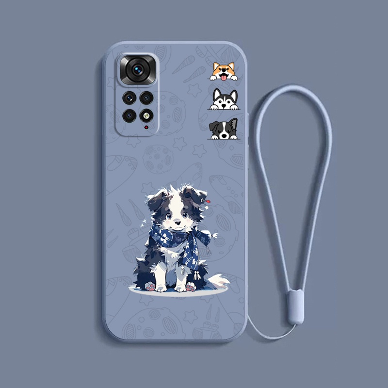 เคส Redmi NOTE 11 NOTE 11S Redmi NOTE11 pro 4G 5G การ์ตูน คอลลี่ พื้นผิวด้านล่าง กันกระแทก เคสนิ่ม ซิลิโคนเหลว ป้องกัน เคสโทรศัพท์ เรียบ