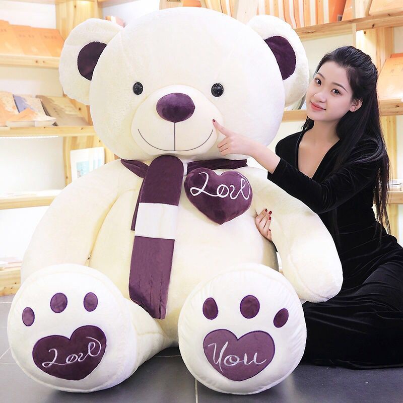 Teddy Bear Large Doll Panda Big Bear Hug Bear Cute Plush Toy Bear Children Gift for Girlfriend 0LL6