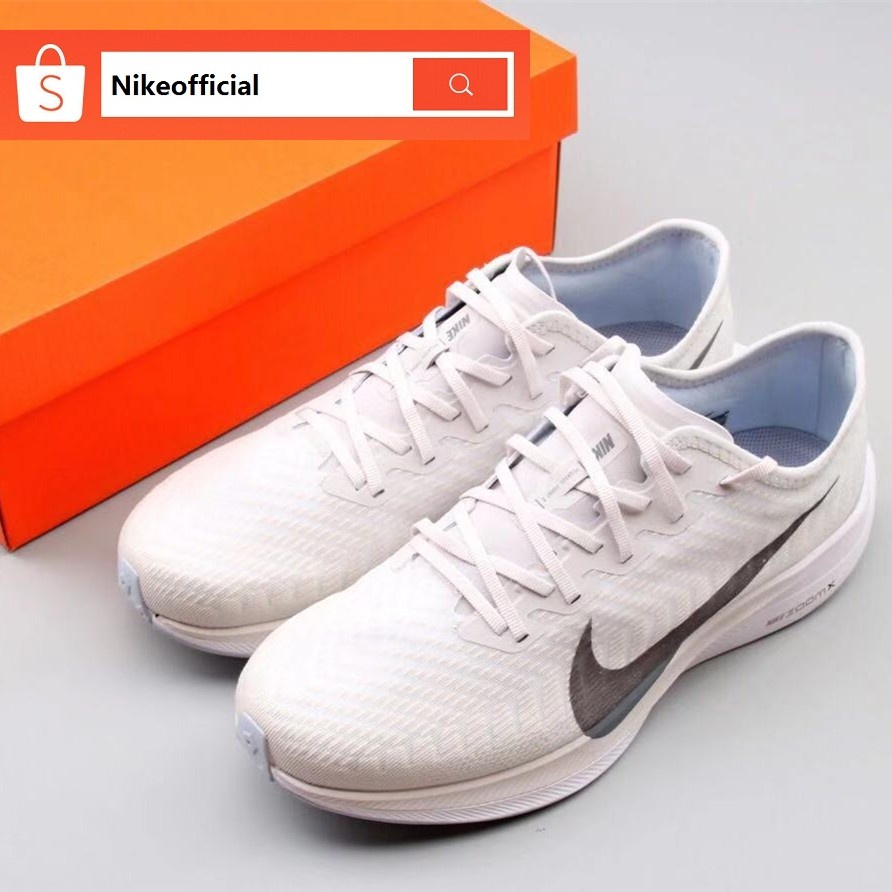 ♞100% Original Nike Air  Zoom Pegasus Turbo 2 White Air Cushion Casual Running Shoes For Men