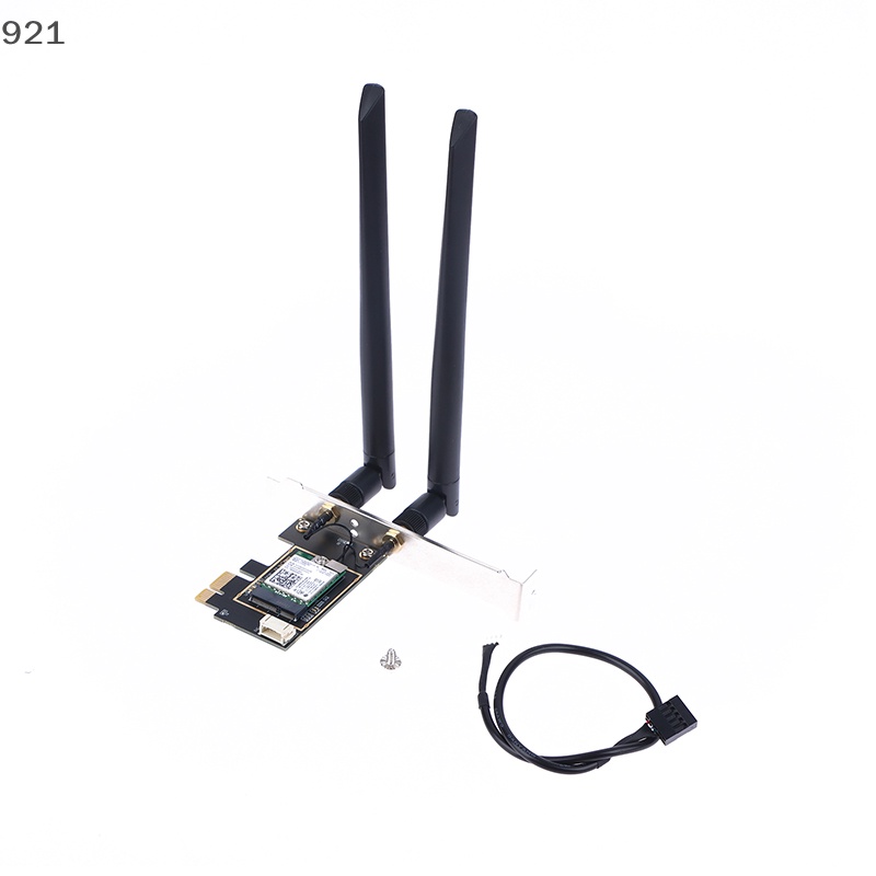 Nuannubbb การ์ดอะแดปเตอร์ Wifi PCi-E ไร้สาย 2.4G 5G Dual Band Intel 7260AC สําหรับเดสก์ท็อป PC 1200Mbps 4.0