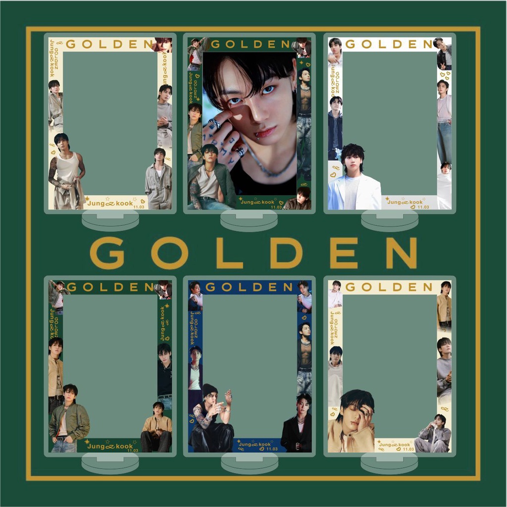 อัลบั้มรูปภาพ Kpop Jung Kook GOLDEN แบบใหม่