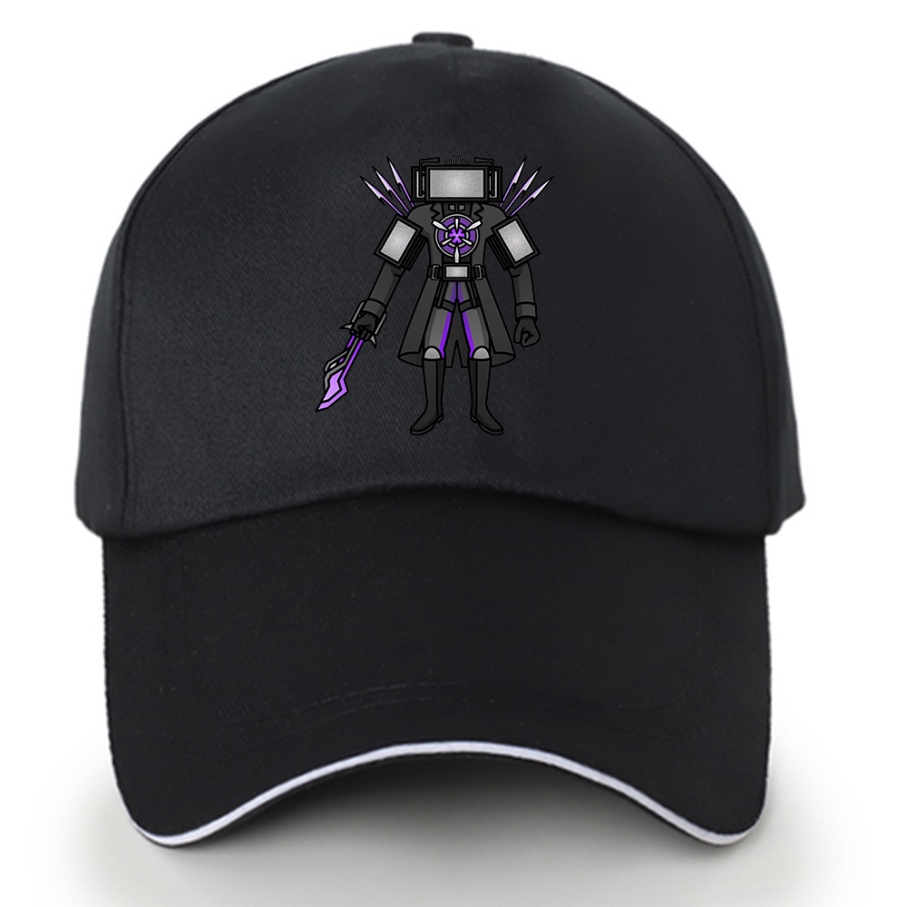 Dingyuan อัพเกรด Titan Tv Man Skibidi ห้องน้ํา 67 Part 3 เบสบอลหมวกผู้ชายสบายหมวกกีฬาปรับ Breathable Sun หมวก Peaked หมวก