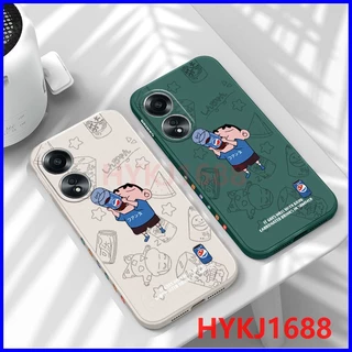 เคส For Oppo A58 Oppo A78 4G A78 5G Reno 8T A18 4G A17 A17K A98 5G เคสโทรศัพท์มือถือ ซิลิโคนนิ่ม tpu พร้อมสายคล้อง สําหรับ KCXX