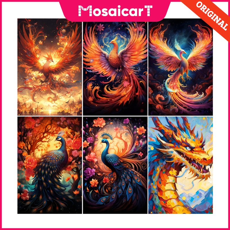 Ma ชุดงานปักครอสสติตช์เม็ดบีด ทรงเพชร ลายนกแก้ว 5d ขนาด 30x40 ซม. 40x50 ซม. 50x60 ซม. สําหรับตกแต่งบ้าน ห้องนั่งเล่น