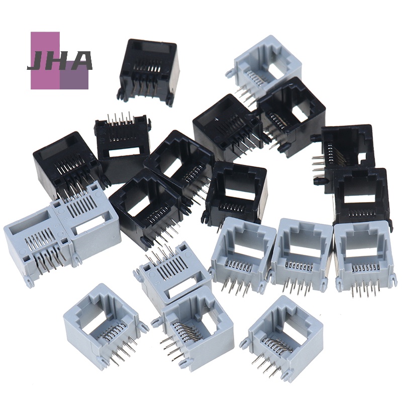 [JHA] ใหม่ ซ็อกเก็ตแจ็คเครือข่ายคอมพิวเตอร์ PCB RJ45 8P8C 10 ชิ้น ต่อล็อต - รูปที่ 6