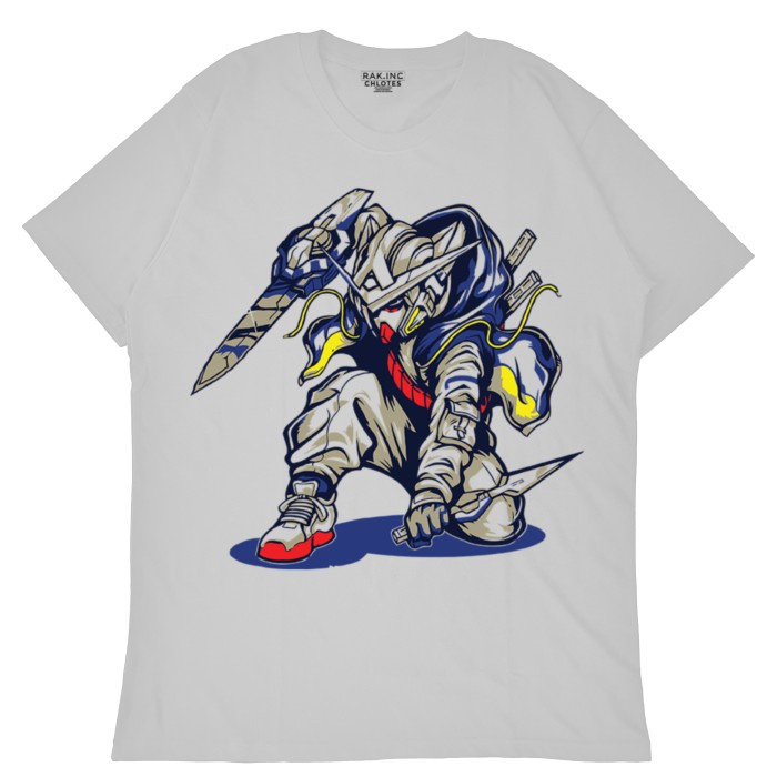 เสื้อยืดพิมพ์ลาย T-shirt Anime Gundam Swords S-5XL