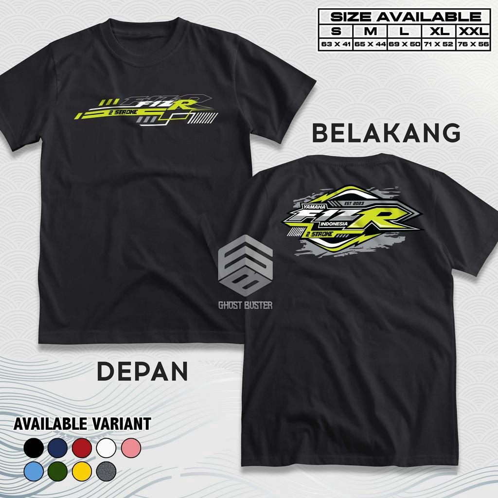 Yamaha Fiz R สองจังหวะ 2 จังหวะเสื้อยืดอินโดนีเซีย Racing Zone Baju รถจักรยานยนต์ Distro Herex Tshir