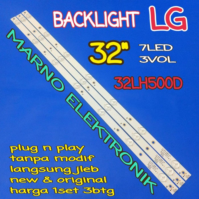 LG 32INCH LED TV BL BACKLIGHT 32LH500D LG 32IN 32LH500 D 7K 3V PART TOOL ELECTRO