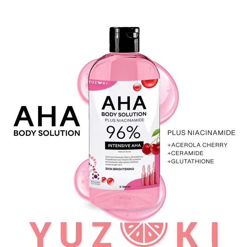 โปรโมชั่นส่วนลด50% ส่งฟรี!! Yuzuki AHA Body Solution เอเอชเอ บอดี้ โซลูชั่น ช่วยให้ผิวแลดูสุขภาพดี แ