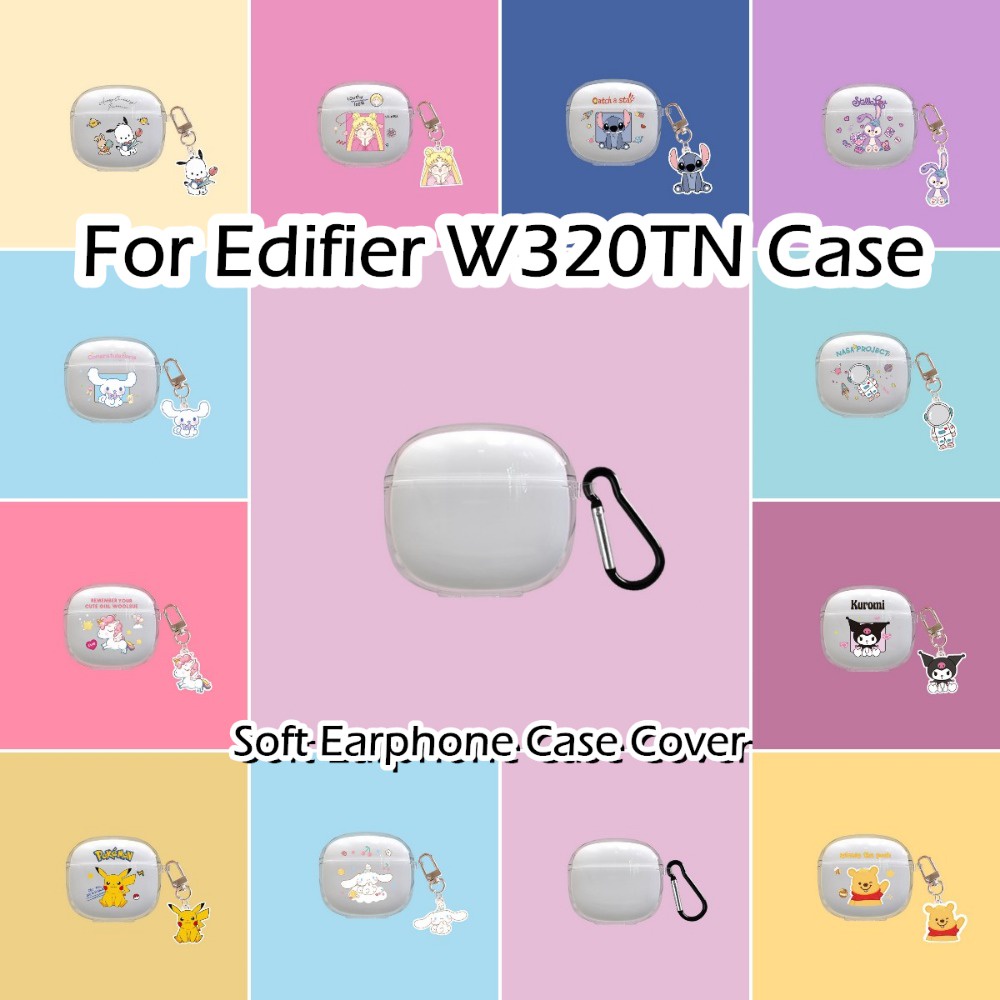 พร้อมส่ง! นําไปใช้กับ Edifier W320TN เคส Case เคสหูฟัง รูปแบบการ์ตูนโปร่งใส  ซิลิโคนนุ่ม เคส เคสหูฟั
