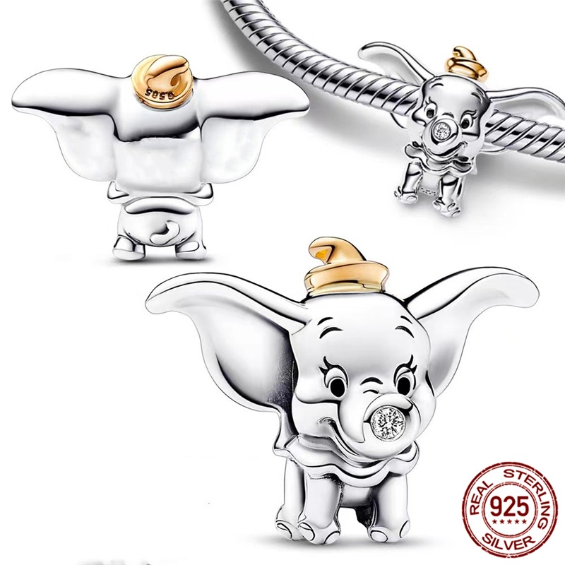 2025ใหม่925เงินสเตอร์ลิงdisney MonsterบริษัทSulley Mike Dangle Charm 100th Anniversary Dumbo Charms Fit Original สร้อยข้อมือDIY S925เครื่องประดับของขวัญ ราคา ถูกที่สุด ดีลบีเคเค แกลเลอรีภาพที่ 2
