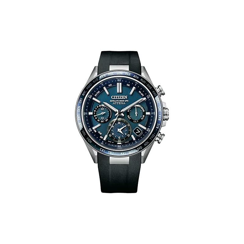 [Citizen] Atessa Attesa Sapphire Bezel นาฬิกาข้อมือ Gps วิทยุ คลื่นพลังงานแสงอาทิตย์ สีดํา สําหรับผู้ชาย Cc4050-18L
