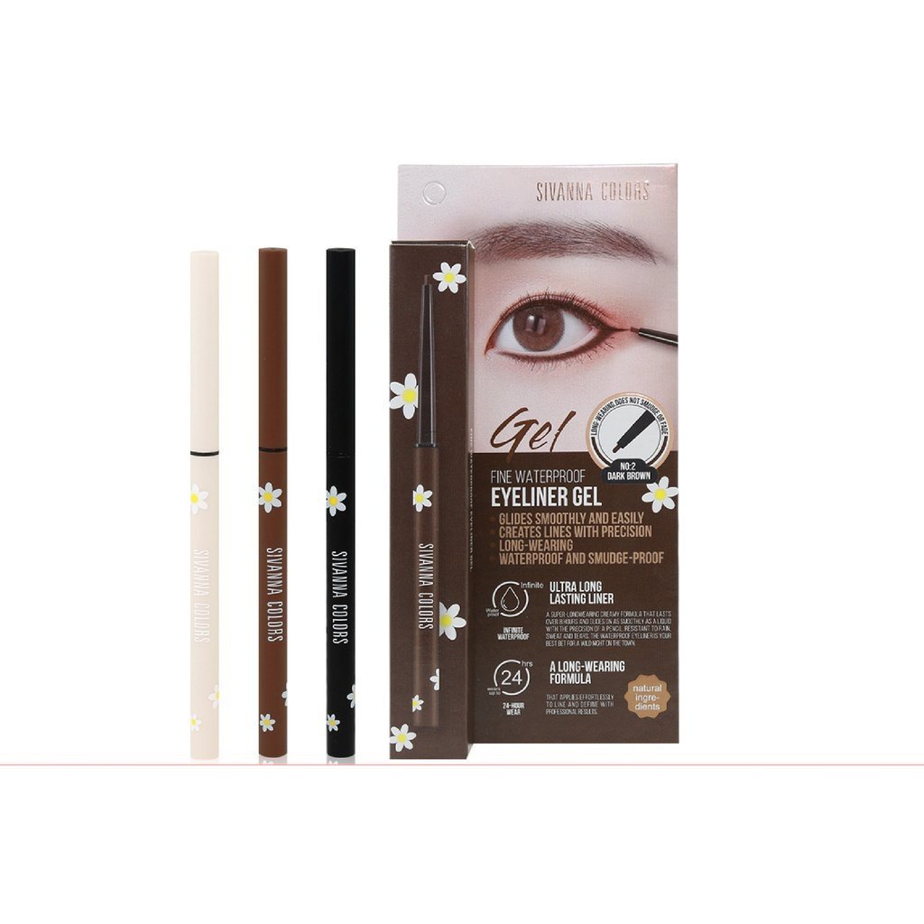 ของแท้·ส่งด่วน·ถูก Sivanna Fine Waterproof Eyeliner Gel #HF772 : ซิวานน่า ไฟน์ วอเตอร์พรูฟ อายไลเนอร์ เจล dayse