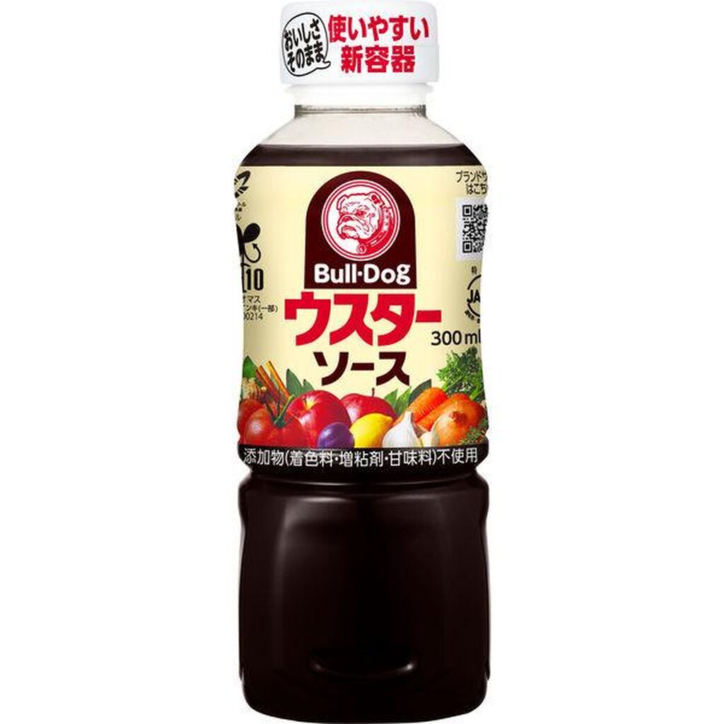 วูสเตอร์ ซอส ซอสสำหรับจิ้มเนื้อสัตว์ ตราบูล ด็อก 300 มล. Worcester sauce Bull Dog 300 ml.