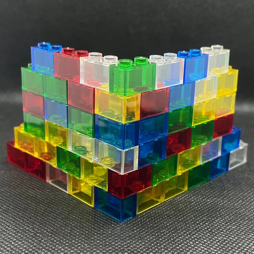 บล็อกตัวต่อเลโก้ใส MOC 1x2 รุ่น 3004 40 ชิ้น