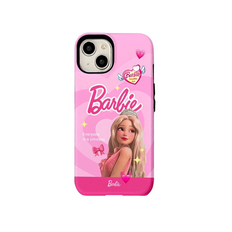 เคสโทรศัพท์มือถือแบบแข็ง ลายการ์ตูนบาร์บี้น่ารัก สร้างสรรค์ สําหรับ Iphone 13pro 15promax 12 11 14 7 8plus XS XSMAX XR 11PROMAX 12PROMAX 13PROMAX