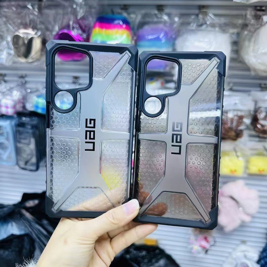 ใหม่ uag Samsung Galaxy s25 ULTRA s24 S23 s22 ULTRA PLUS 5G กรณี UAG Half Clear Armor Cover โปร่งใส