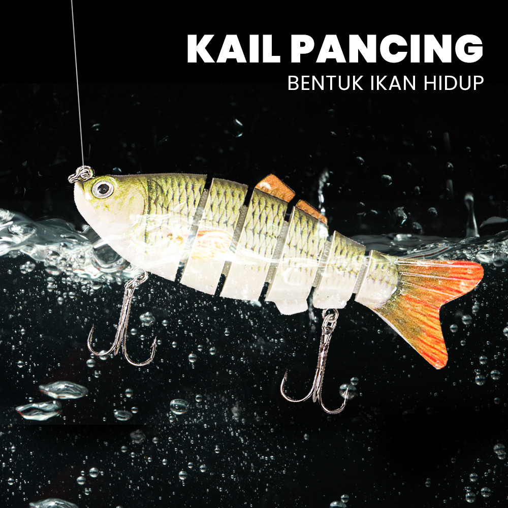 PM77-Live Fish Shaped Fishing Hook / เหยื่อตกปลา / เหยื่อปลา - Multi-ColorVansinoy Hard Bait เหยื่อต