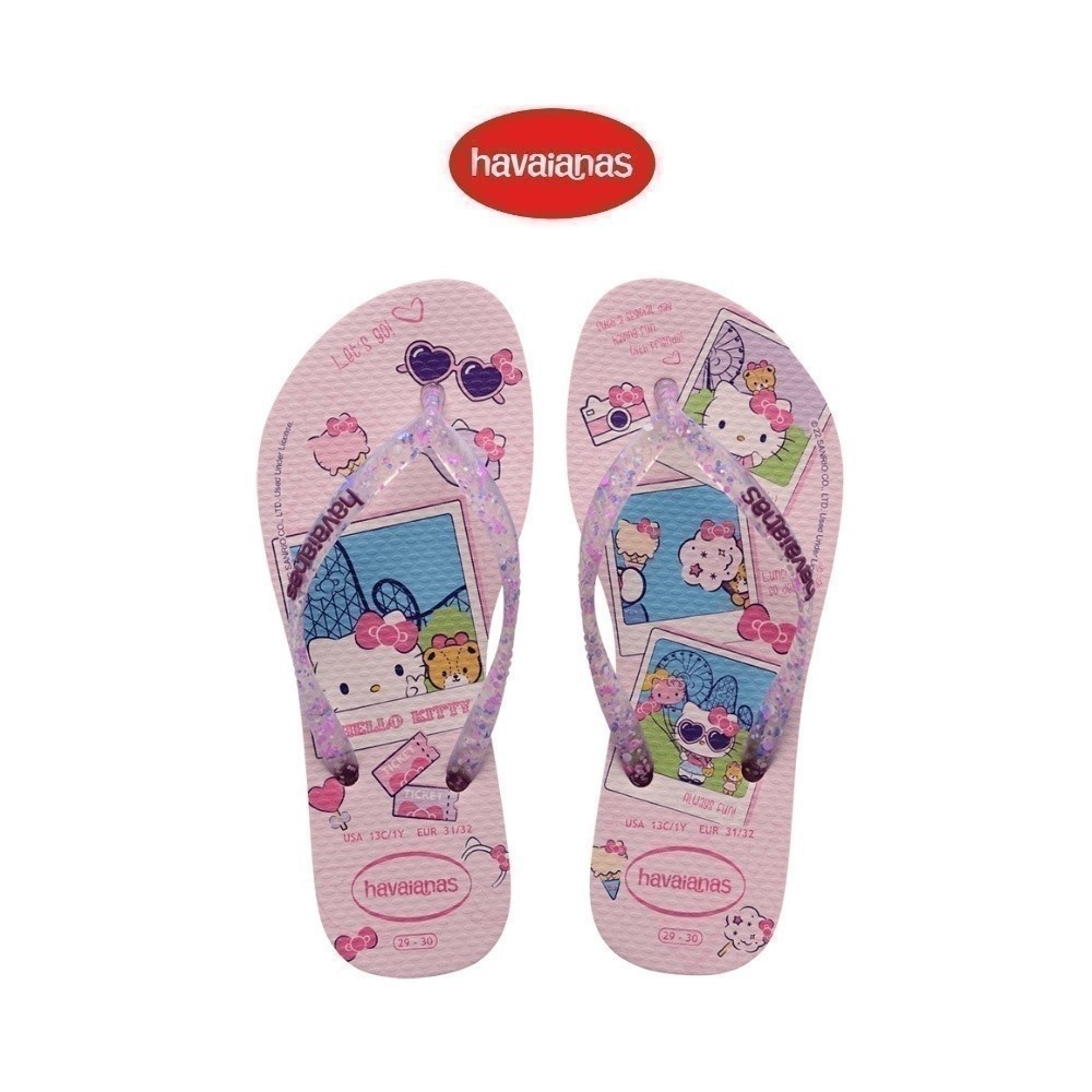 HAVAIANAS รองเท้าแตะผู้หญิง Slim Hello Kitty Flip Flop BALLET ROSE 41457480076F_S3PIXX