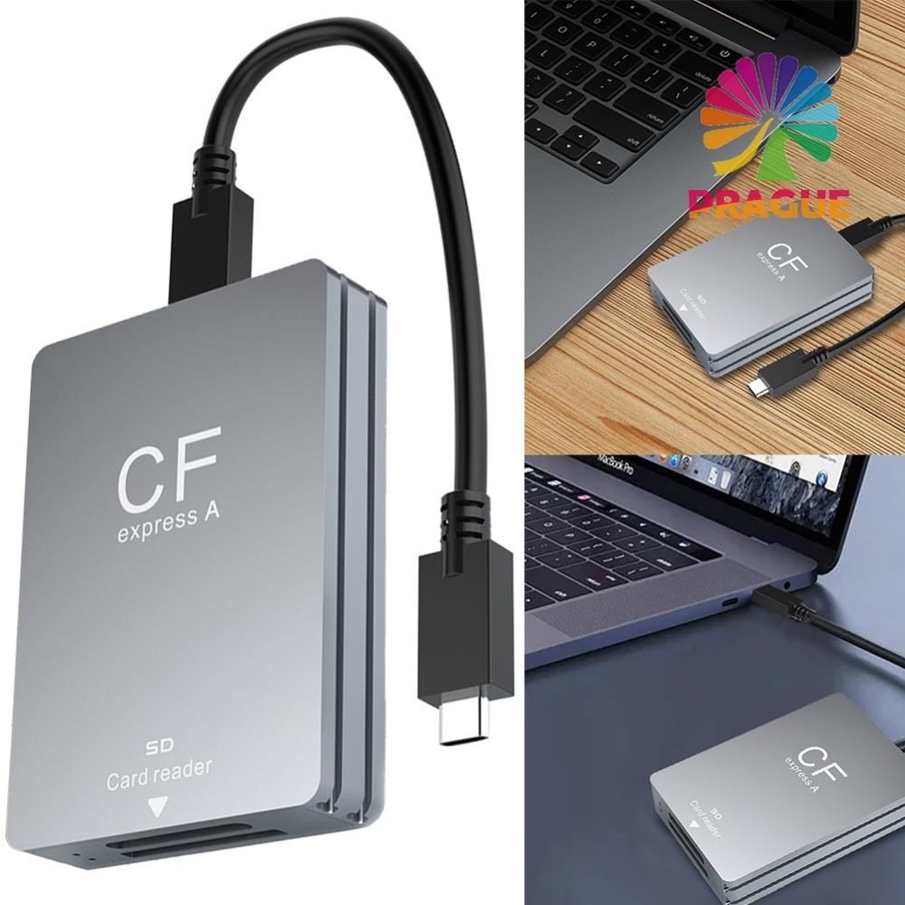 2 in 1 CFexpress Type A SD Card Reader CFexpress Card Adapter Dual-Slot สําหรับ SLR [prague.th]