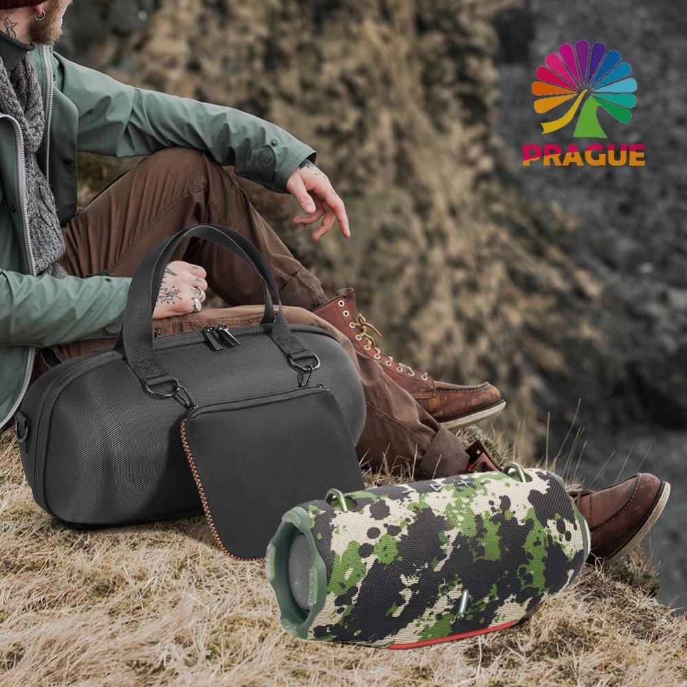 เคสแข็งกันกระแทกเคสเดินทางพร้อมกระเป๋าซิปและสายสะพายไหล่สําหรับลําโพง JBL Xtreme 4 Wireless BT [prague.th]