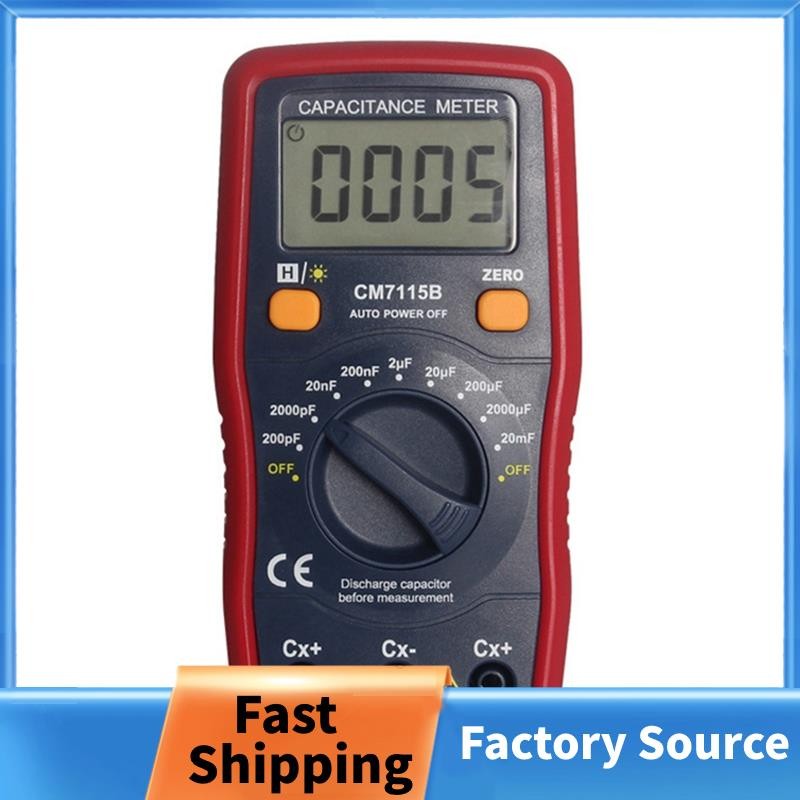 CM7115B เครื่องวัดความจุมัลติมิเตอร์แบบดิจิตอลเครื่องมือวัดจอแสดงผล LCD,CM-7115A อัพเกรด