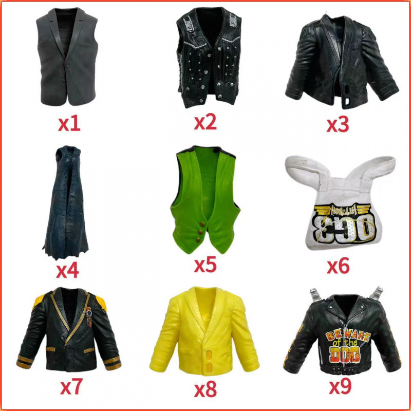 Wwe Wrestler รูปเสื้อผ้ายาง 6-7 นิ้ว Action figure อุปกรณ์เสริมเสื้อผ้า