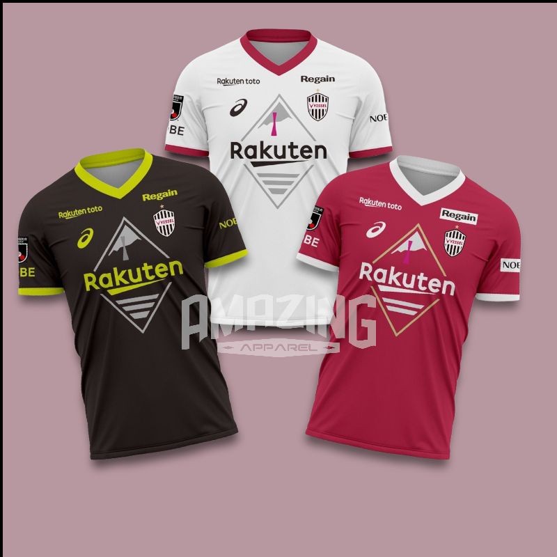 Vissel Kobe Home Away Jersey 3rd 2022 2023 ฟรี Nickname