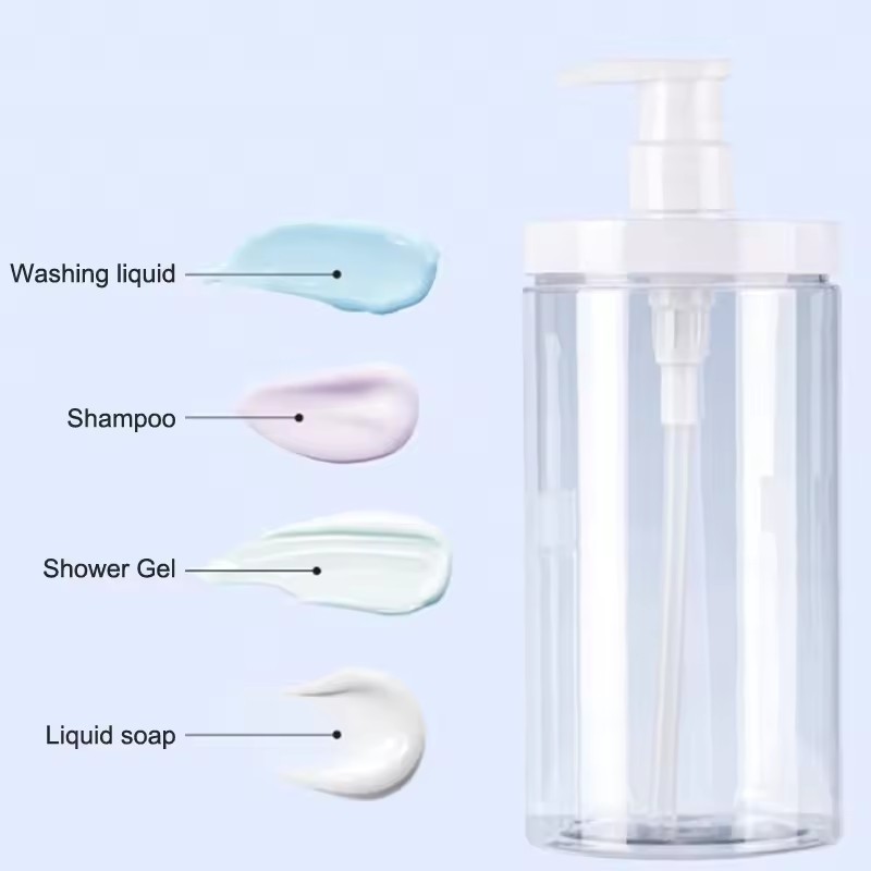 ขวดสเปรย์พรีเมี่ยม 1000มล. ปากกว้าง | ใส่สบู่ แชมพู โลชั่น เติมได้ง่าย - วัสดุทนทาน กันรั่วซึม สำหรับห้องน้ำและสปา