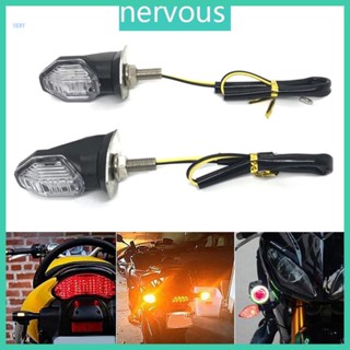 Nerv ไฟเลี้ยว LED สําหรับรถจักรยานยนต์ 2 ชิ้น