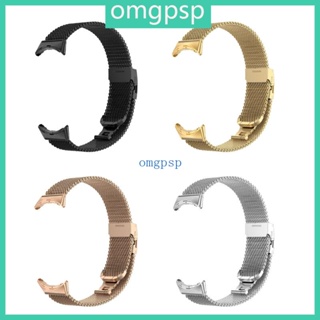 Omg สายนาฬิกาข้อมือสเตนเลส กันน้ํา กันรอยขีดข่วน สําหรับ Pixel Smartwatch Bracelet-Sports St