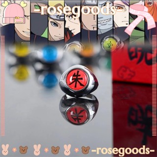 เครื่องประดับ แหวนคอสเพลย์ รูปดอกกุหลาบ Itachi แบบสร้างสรรค์ สําหรับผู้ชาย และผู้หญิง