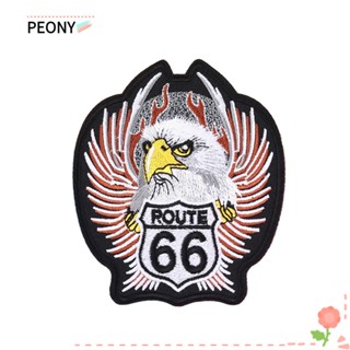 Peonypavilion แผ่นแพทช์ รูปนกอินทรีย์ 66 ตัว ขนาดใหญ่ 4.4x3.7 นิ้ว สําหรับตกแต่งกางเกงยีน 2 ชิ้น