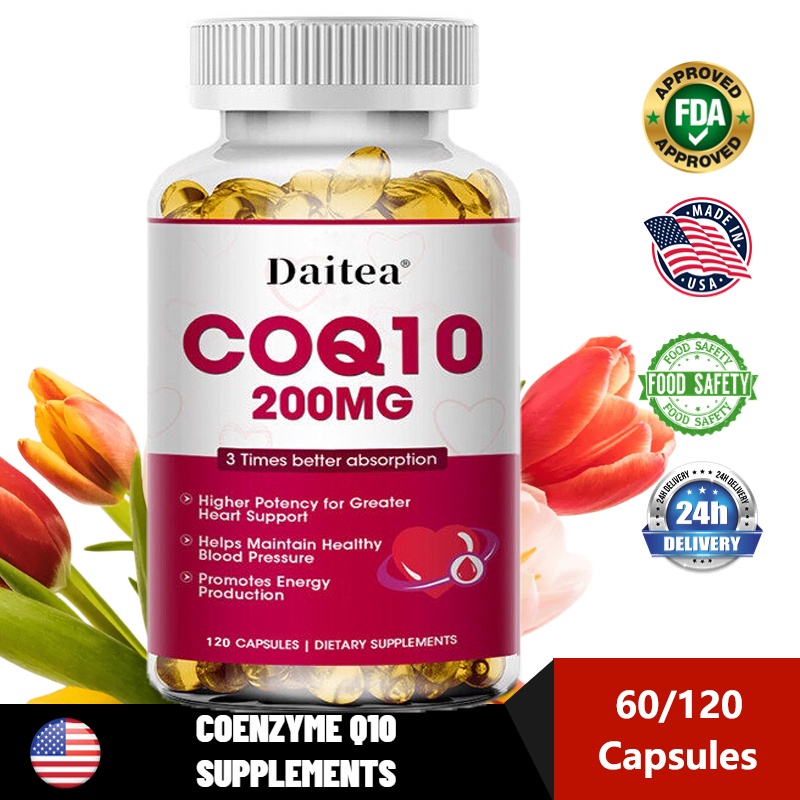 CoQ10 200mg  Heart Protection - Prevent heart failure - 120softgels