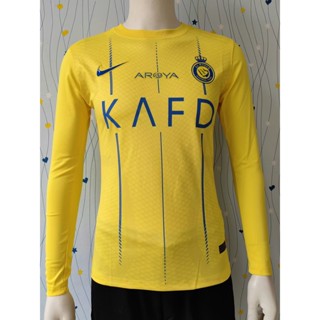 [Player Version] 2324 ใหม่ Al-Nassr FC Victory เสื้อเชิ้ตแขนยาว ลายฟุตบอล คุณภาพสูง 7 Ronaldo