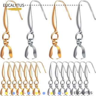 Eutus ตะขอต่างหู สเตนเลส สีเงิน สีดํา หลากสี สีทอง สําหรับทําเครื่องประดับ แฮนด์เมด งานฝีมือ คนรัก