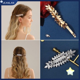 Jeanlan กิ๊บติดผม คริสตัล หรูหรา งานแต่งงาน เพื่อนเจ้าสาว โลหะผสม ปิ่นปักผม