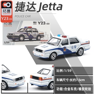 1/64 VOLKSWAGEN JETTA Taxi Police Car Diecast รถของเล่น สําหรับเด็กผู้ชาย ของขวัญวันเกิด ของเล่นเด็ก รถสะสม