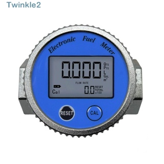 Twinkle เครื่องวัดการไหลของน้ําดิจิทัล 2-26.4 GPM หน้าจอ LCD ±1% ความแม่นยํา 3/4 นิ้ว NPT เซนเซอร์วัดการไหลของน้ํา น้ํามันก๊าซเบนซิน