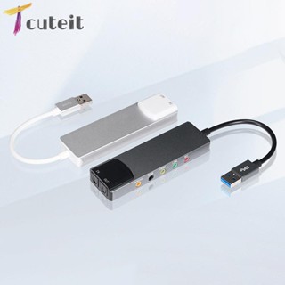 Tcuteit การ์ดเสียงภายนอก สําหรับคอมพิวเตอร์ PC AC-3 DTS