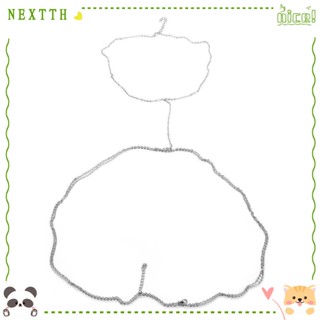 Nextth โซ่ร่างกาย สีทอง สีเงิน สายรัด เซ็กซี่ ครอสโอเวอร์ บราหน้าอก