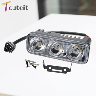 Tcuteit ไฟแฟลช LED 3 ดวง 12V สําหรับติดรถยนต์ ยานพาหนะ