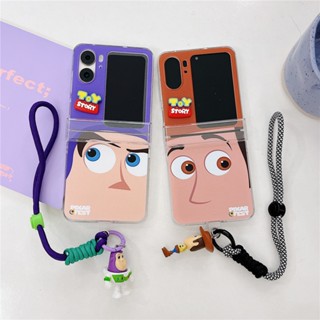 เคสโทรศัพท์มือถือ PC แบบแข็ง ฝาพับ ลาย Buzz น่ารัก สําหรับ OPPO Find N2 Flip 5G