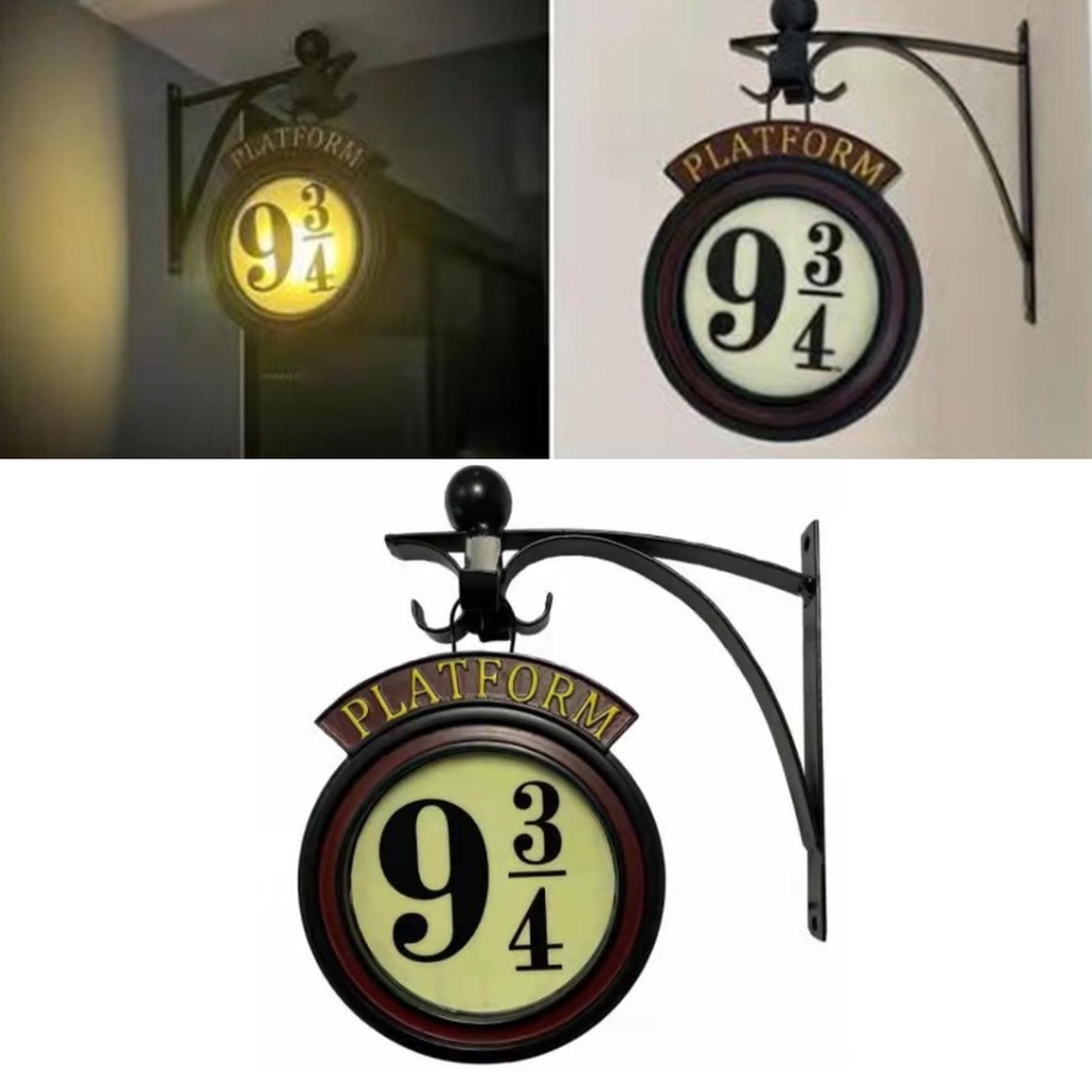 Harry Potter LED Night Light Wall Hanging Metal Bracket Wall Art Lamp Home Decoration