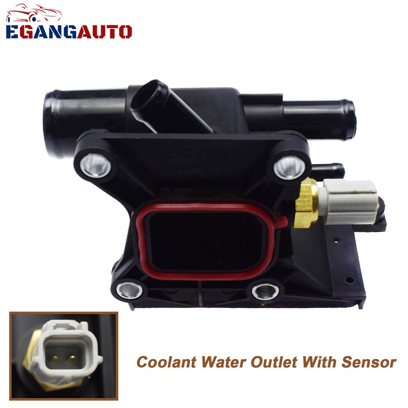 902690 ใหม่เครื่องยนต์ Coolant Water Outlet พร้อมเซนเซอร์ Fit Mazda 3 5 6 2006-2013 2.0L-L4 Ford LF9