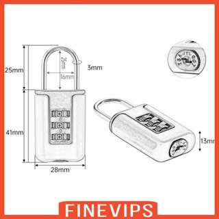 [Finevips] อุปกรณ์ล็อคกระเป๋าเดินทาง PP 3 หลัก สําหรับกระเป๋าเป้สะพายหลัง ยิม