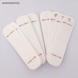 Onem ป้ายแท็กกระดาษแข็ง แบบพับครึ่ง อุปกรณ์เสริม สําหรับแขวนตกแต่งผม 50 ชิ้น