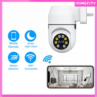 [พร้อม] เสียบปลั๊กหมุน Wifi Ptz Hd 1080p กล้องวงจรปิดในร่มแบบพาโนรามา Home Security กล้องไอพีกีฬากล้องวงจรปิดสมาร์ทกล้องไอพีอินฟราเรดติดตามอัตโนมัติอินฟราเรด V380pro