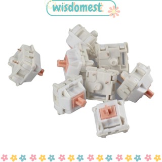 WISDOMEST คีย์บอร์ดเล่นเกม 3Pin สําหรับ Pre Lubed 10 ชิ้น