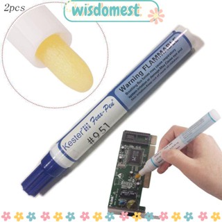 WISDOMEST ปากกาฟลักซ์บัดกรี PCB 2 ชิ้น